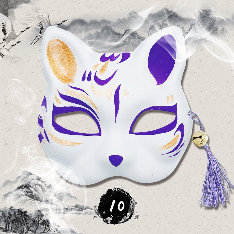 Anime hand painted fox mask - Krosscanada