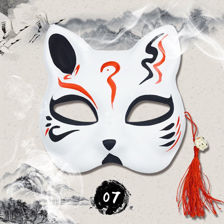 Anime hand painted fox mask - Krosscanada