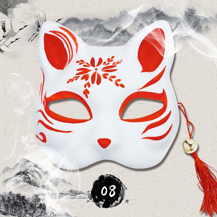 Anime hand painted fox mask - Krosscanada