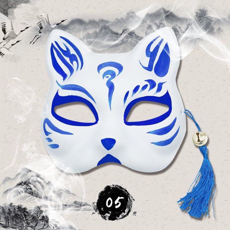 Anime hand painted fox mask - Krosscanada