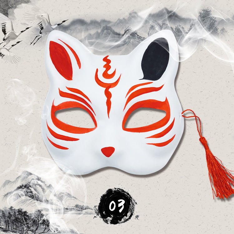 Anime hand painted fox mask - Krosscanada