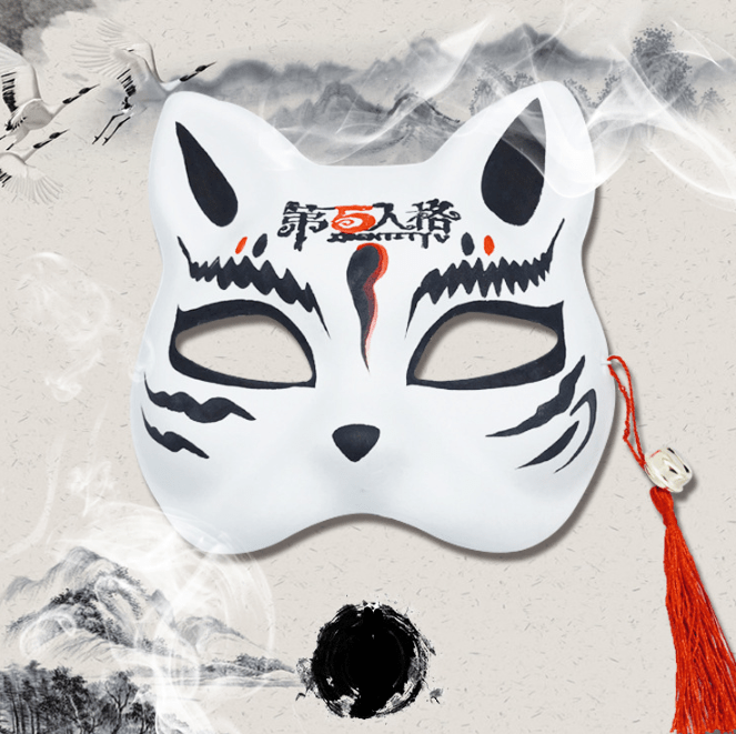 Anime hand painted fox mask - Krosscanada