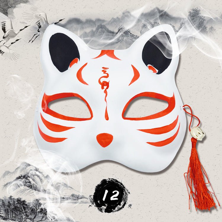 Anime hand painted fox mask - Krosscanada