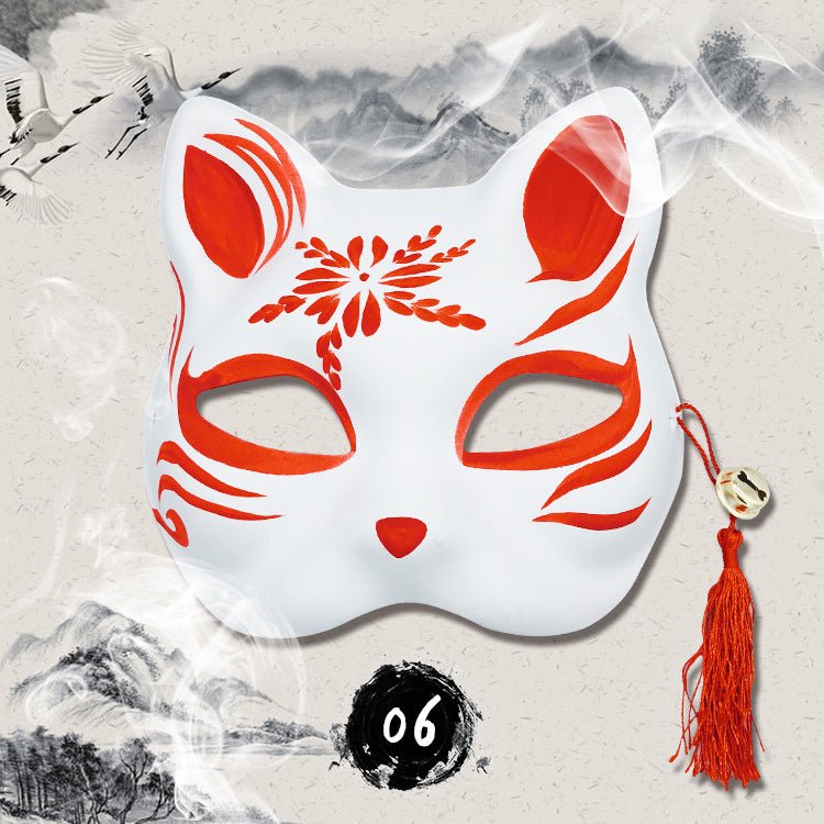 Anime hand painted fox mask - Krosscanada