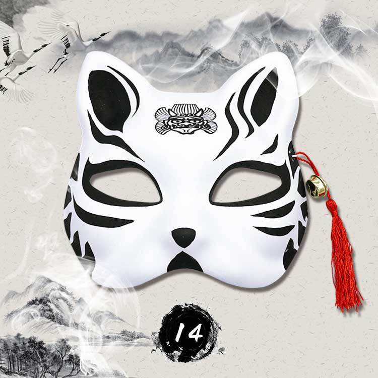 Anime hand painted fox mask - Krosscanada