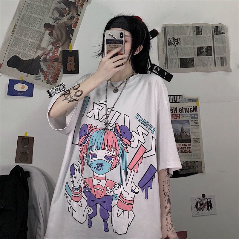 Anime loose T-shirt - Krosscanada