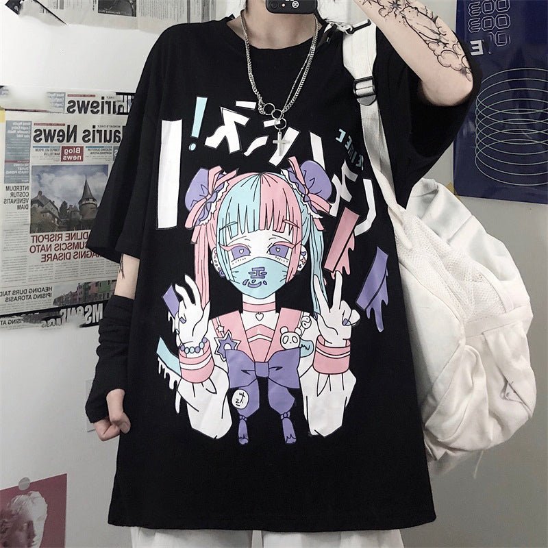 Anime loose T-shirt - Krosscanada