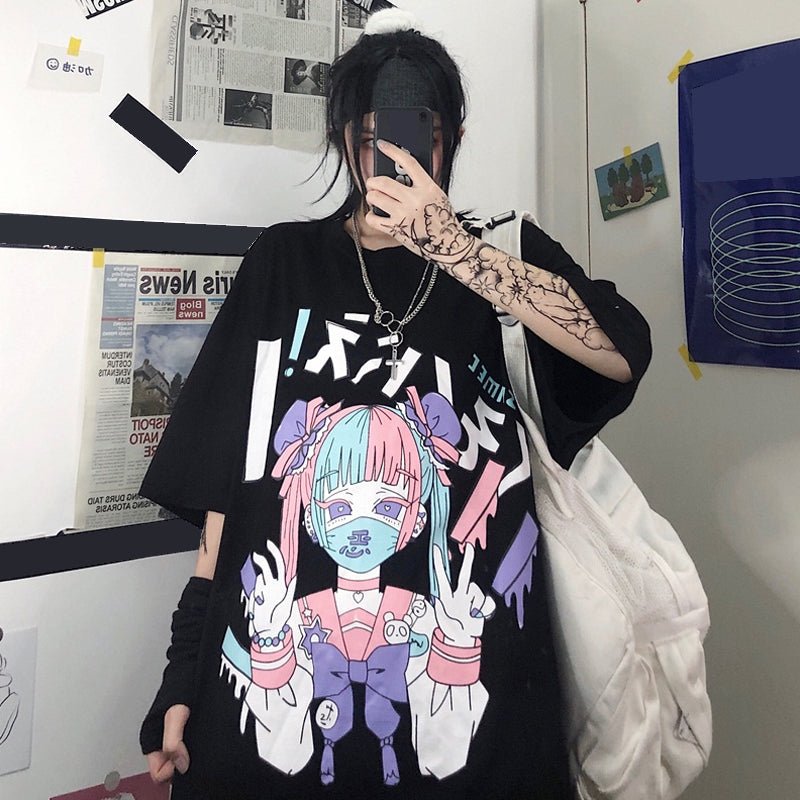 Anime loose T-shirt - Krosscanada