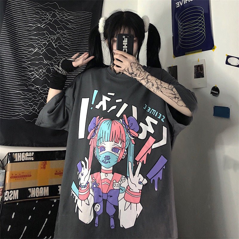 Anime loose T-shirt - Krosscanada