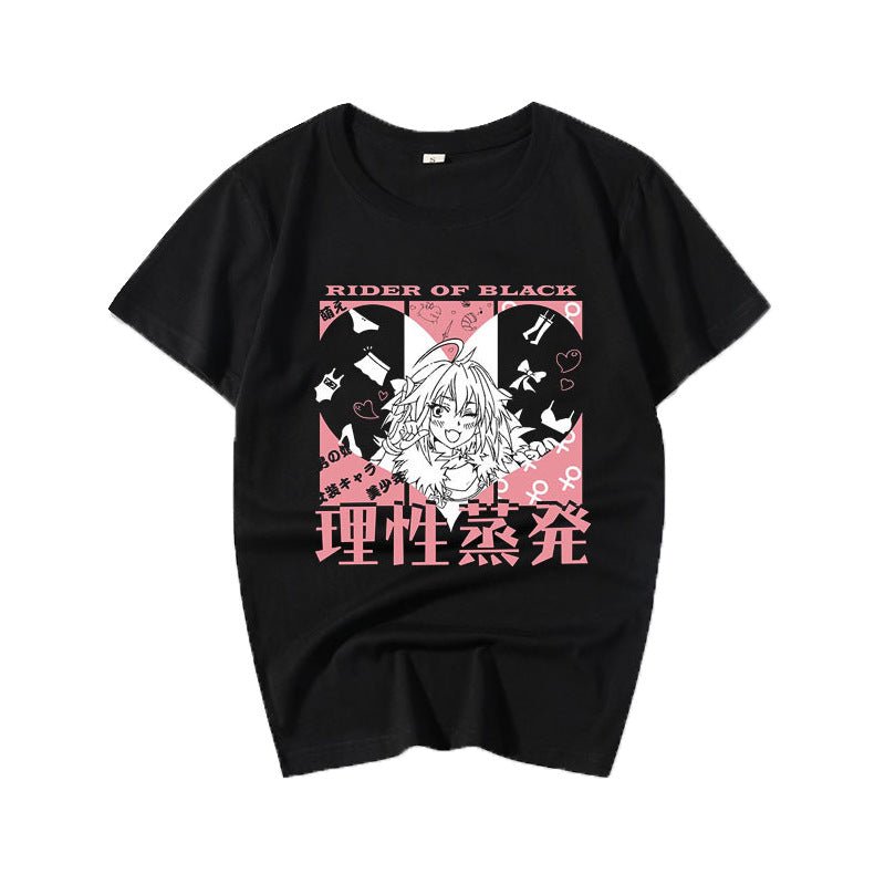 Anime print loose short sleeves - Krosscanada