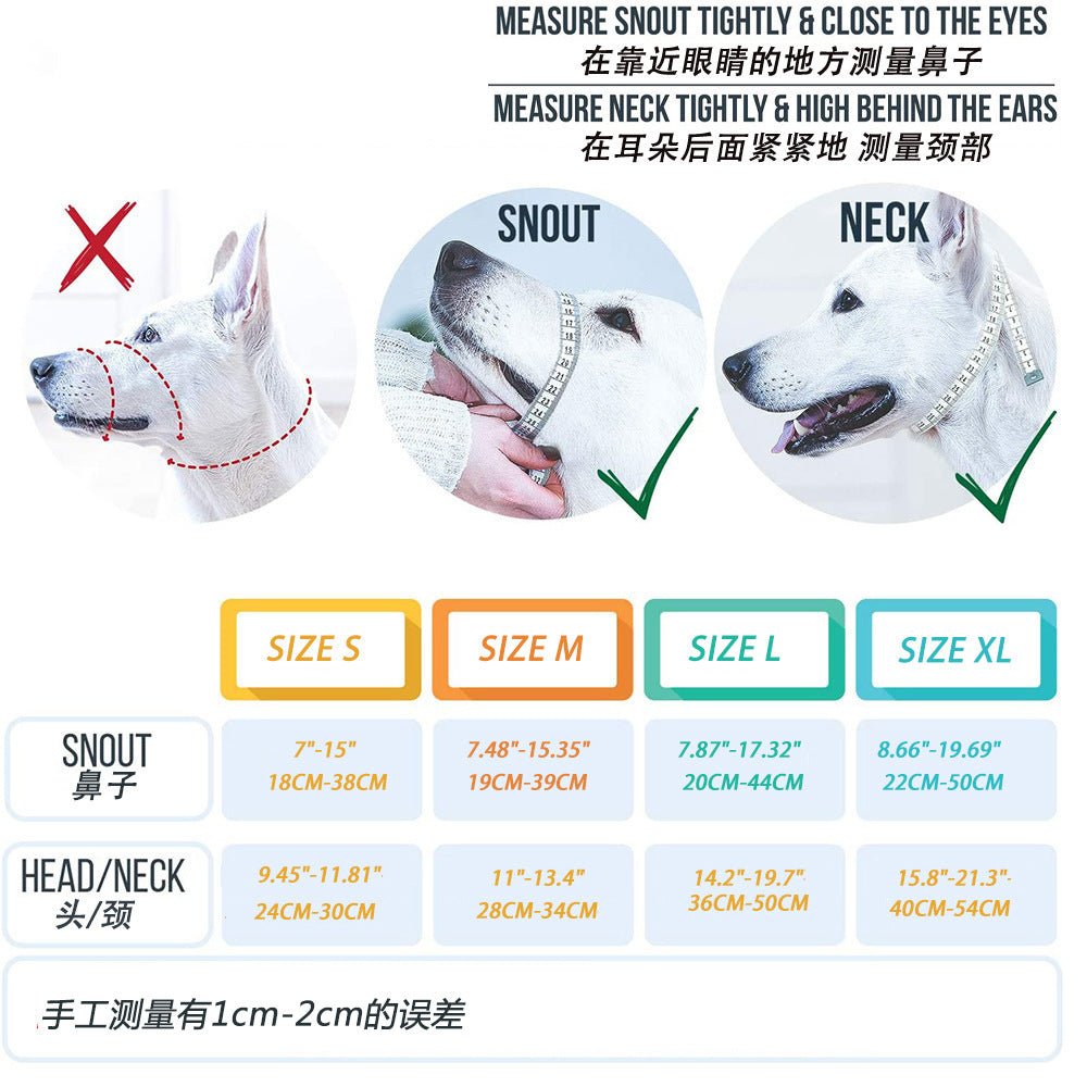 Anti Barking Anti Bite And Explosion Proof Pet Nylon Muzzle - Krosscanada