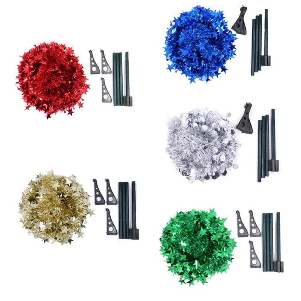 Artificial Tinsel Pop Up Christmas Tree with Stand Gorgeous Collapsible Artificial Christmas Tree for Christmas Decorations - Krosscanada