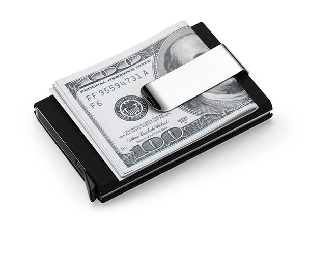 Automatic pop - up aluminum metal wallet - Krosscanada