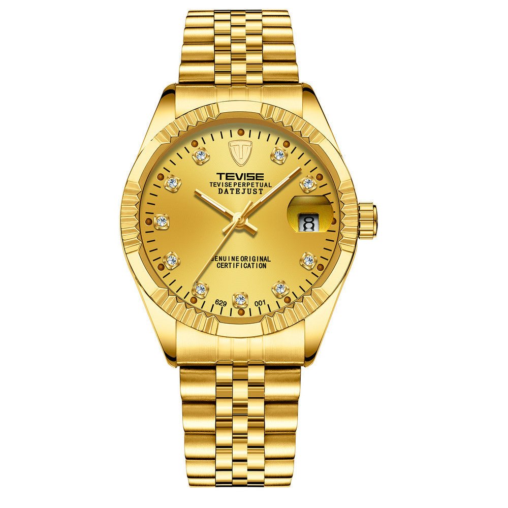 Automatic Rhinestone Decoration Men's Watch - Krosscanada