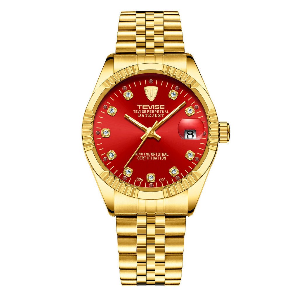 Automatic Rhinestone Decoration Men's Watch - Krosscanada