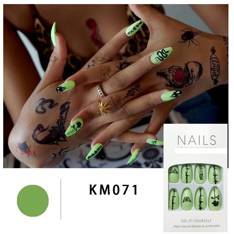 Autumn Winter Web Celebrity Nail Patch Nail Piece False Nail - Krosscanada