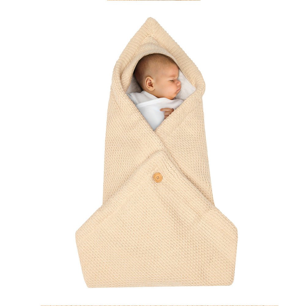 Baby jacquard plus velvet sleeping bag multi - purpose - Krosscanada