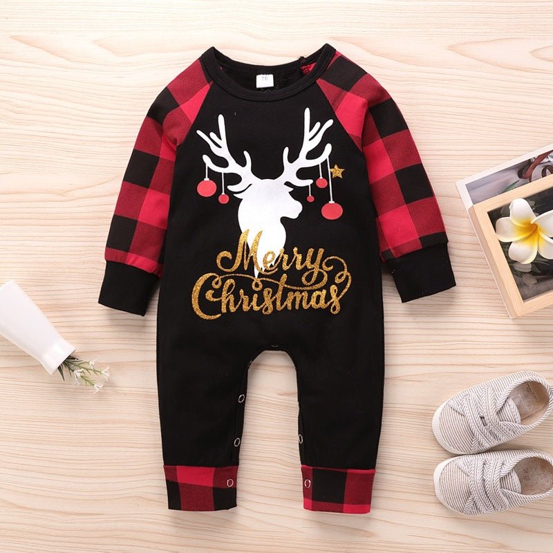 Baby New Year Santa's Elk Romper - Krosscanada