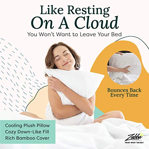 Bamboo Pillows for King Size, Set of 2 - Krosscanada