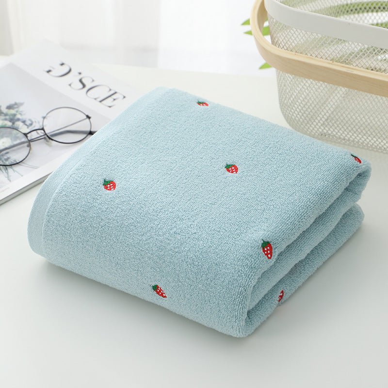 Bath Towel Pure Cotton Embroidery Gift Bath Towel - Krosscanada
