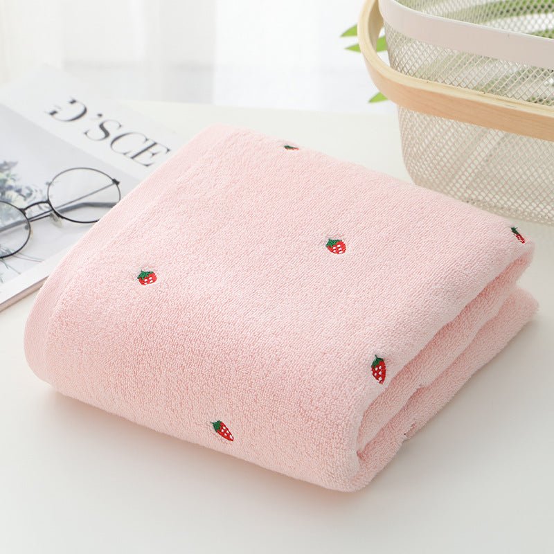 Bath Towel Pure Cotton Embroidery Gift Bath Towel - Krosscanada
