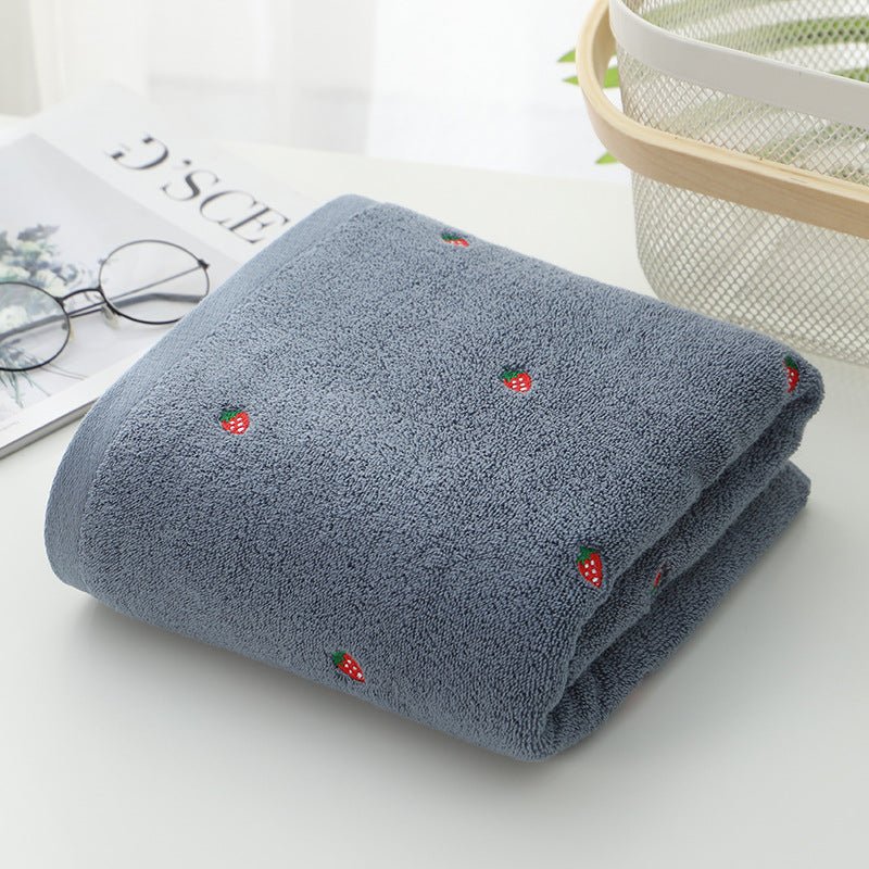 Bath Towel Pure Cotton Embroidery Gift Bath Towel - Krosscanada