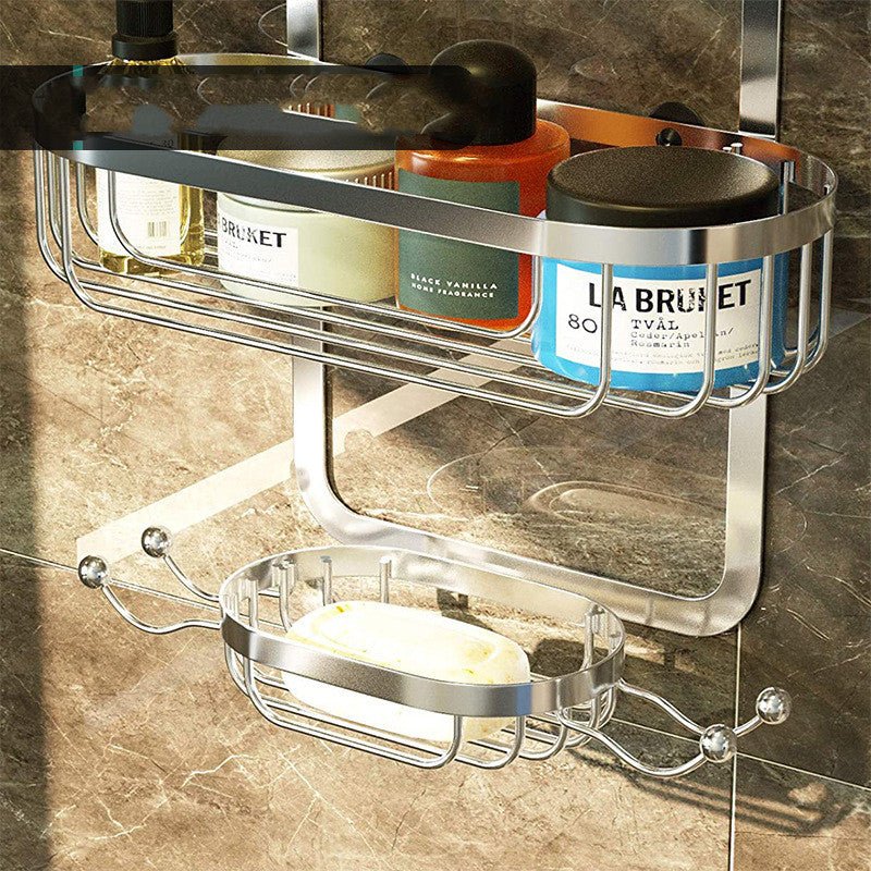 Bathroom In - wall Shower Shelf Toilet Free Installation 3 - layer Hanging Basket - Krosscanada