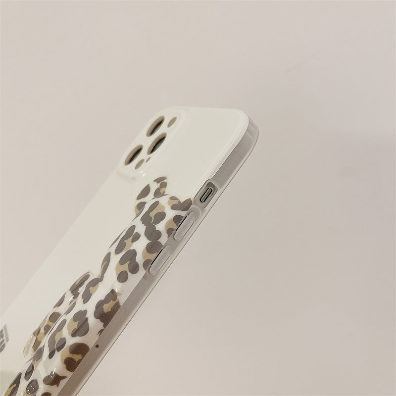 White Leopard Print 13 Mobile Phone Case - KKscollecation