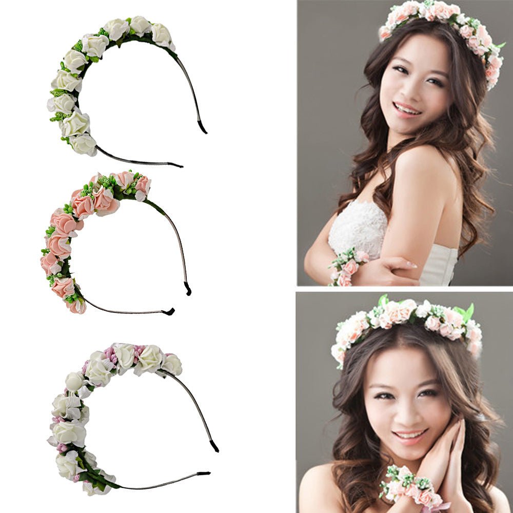 Bridal Headband, Wreath, Headdress, Wedding Accessories, Headband - Krosscanada