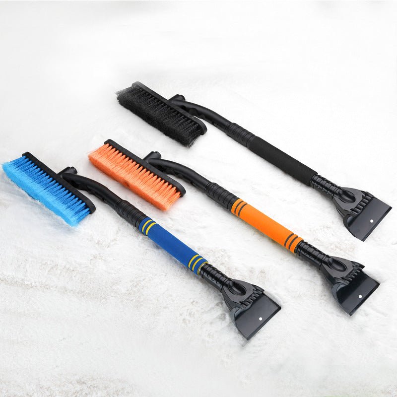 Car Cleaning Brush Ice Scraper Detachable Snow Shovel Brush Dust Remove Brush Auto Windshield Extendable Snow Brush Foam Handle - Krosscanada