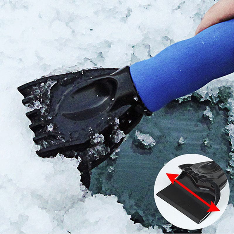 Car Windshield Snow Scraper Mitten With Durable Handle, Waterproof Snow Remover Glove With Warm Thick Soft Fleece - Krosscanada