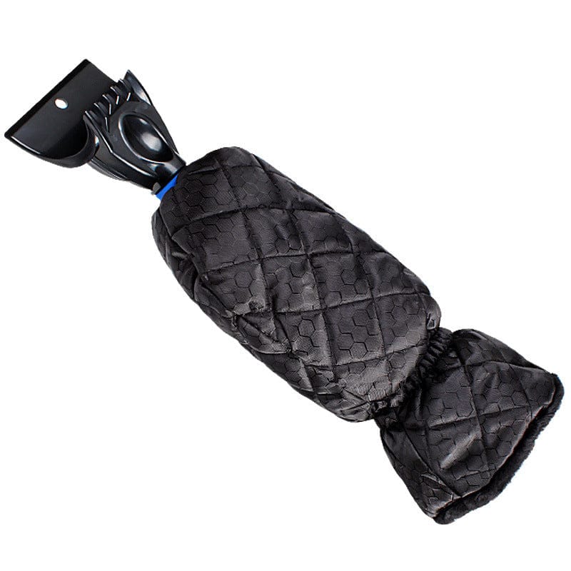 Car Windshield Snow Scraper Mitten With Durable Handle, Waterproof Snow Remover Glove With Warm Thick Soft Fleece - Krosscanada