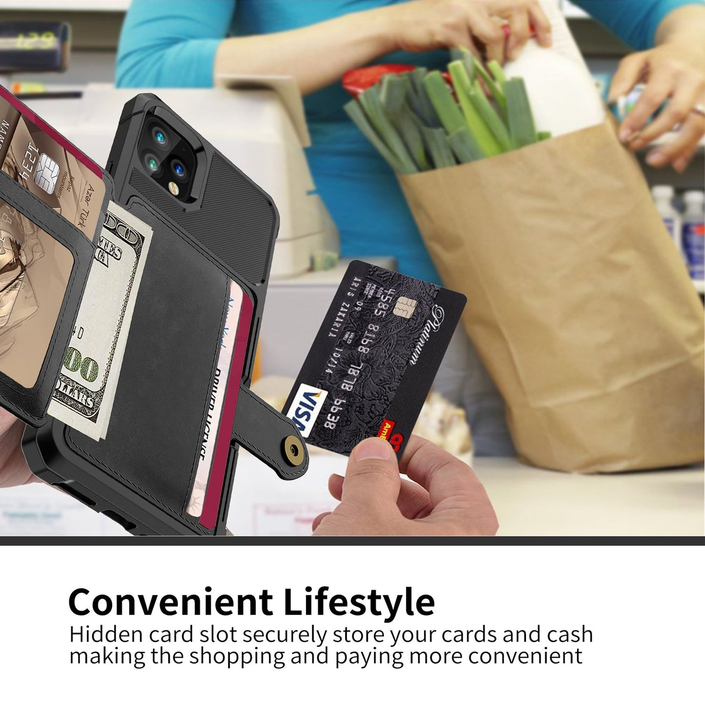 Card wallet holder phone case - Krosscanada