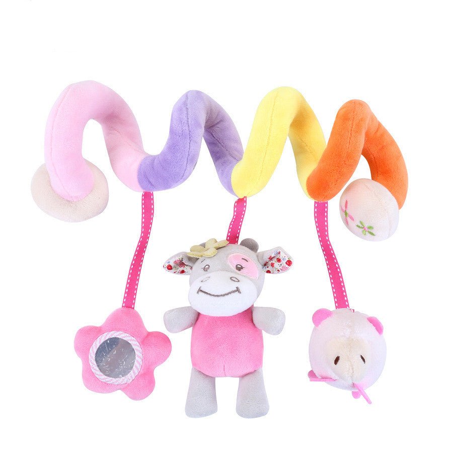 Cartoon Animal Crib With Bell Around Toy - Krosscanada