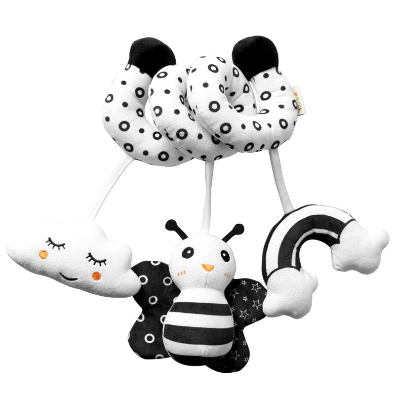 Cartoon Animal Crib With Bell Around Toy - Krosscanada