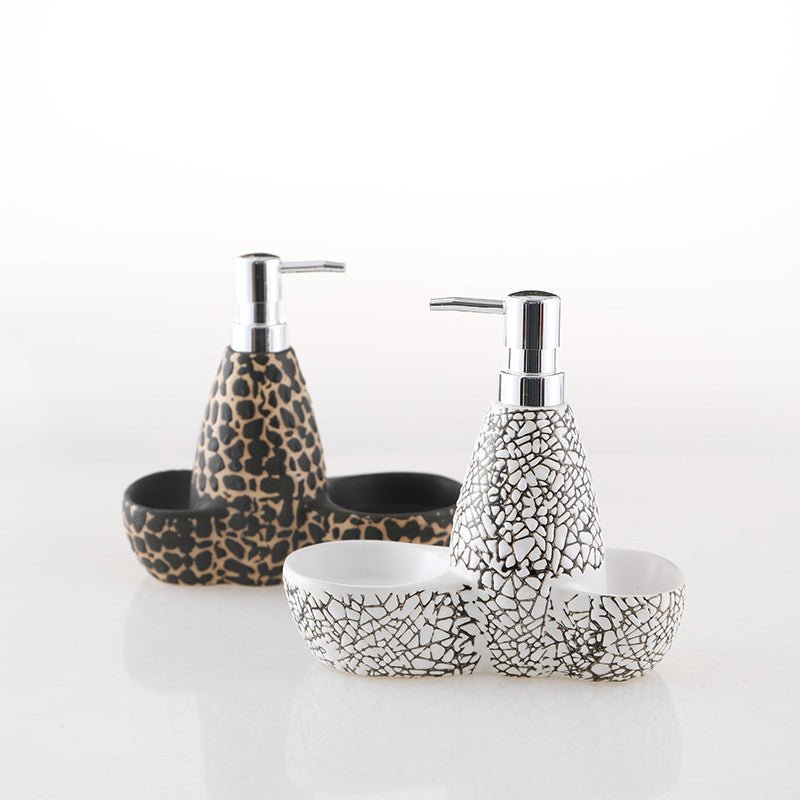 Ceramic Lotion Bottle With Sponge Seat Shower Bottle Creative Dual - use - Krosscanada