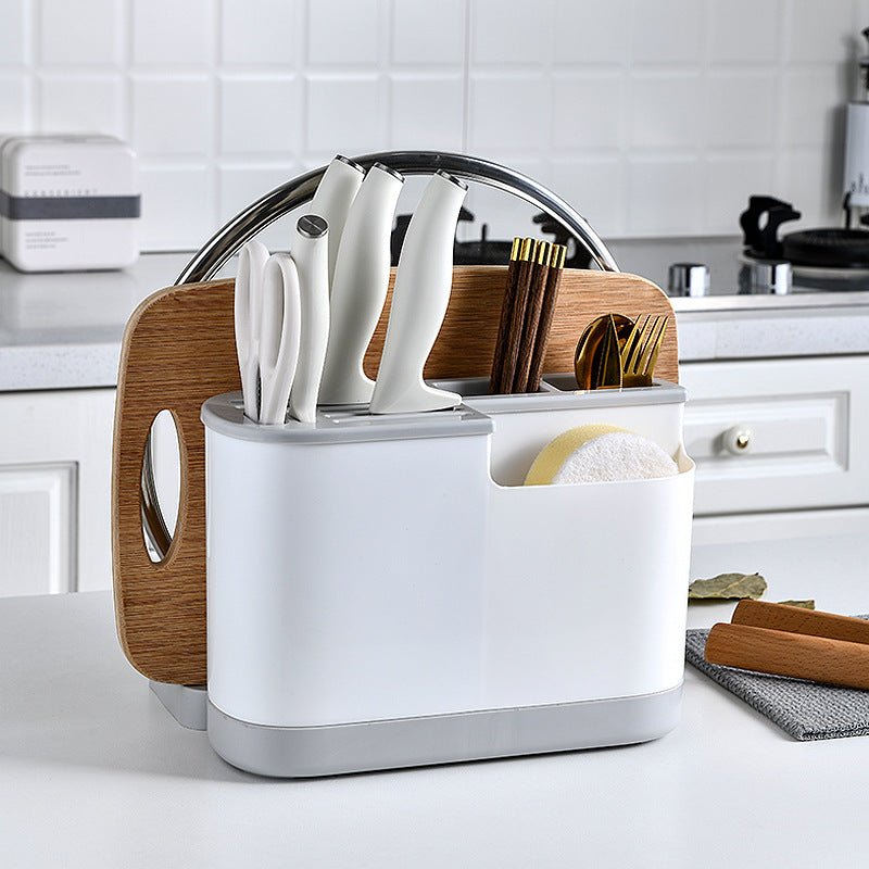 Chopsticks Cage Knife Rack Chopping Board Integrated Kitchen Supplies Storage Rack - Krosscanada