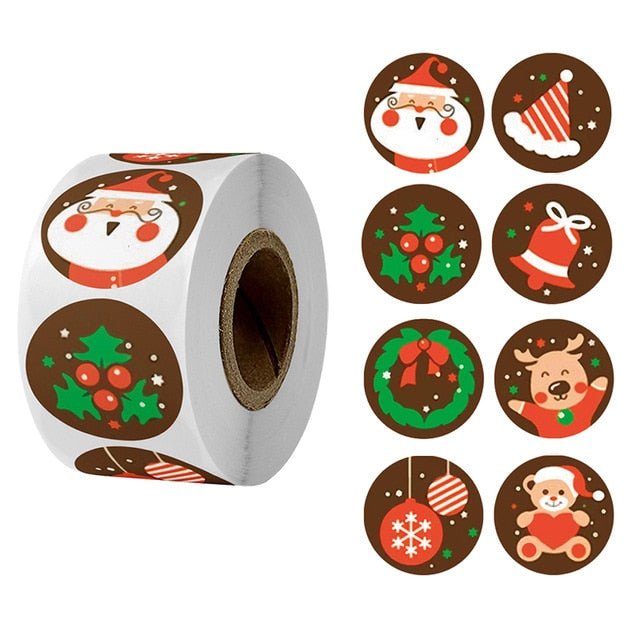 Christmas Day Decoration Gift Series Sticker Label - Krosscanada
