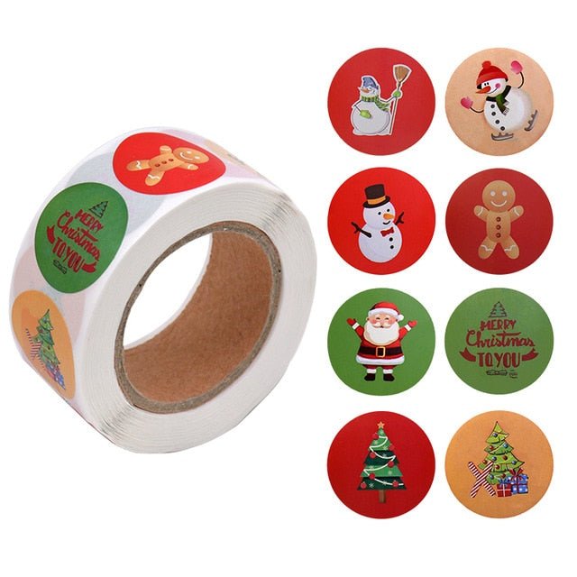 Christmas Day Decoration Gift Series Sticker Label - Krosscanada