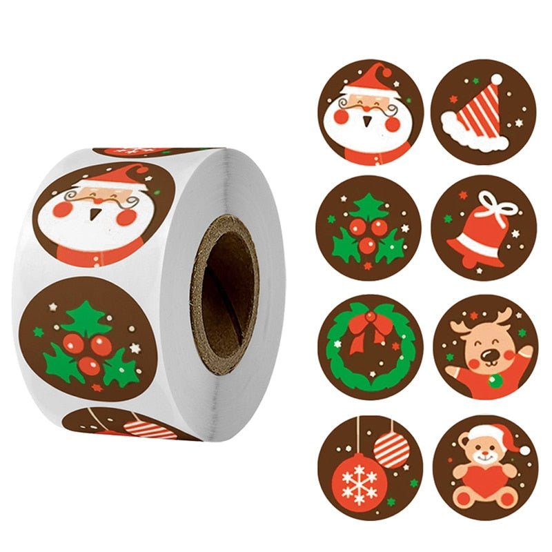 Christmas Day Decoration Gift Series Sticker Label - Krosscanada