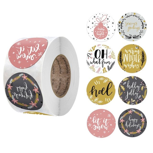 Christmas Day Decoration Gift Series Sticker Label - Krosscanada