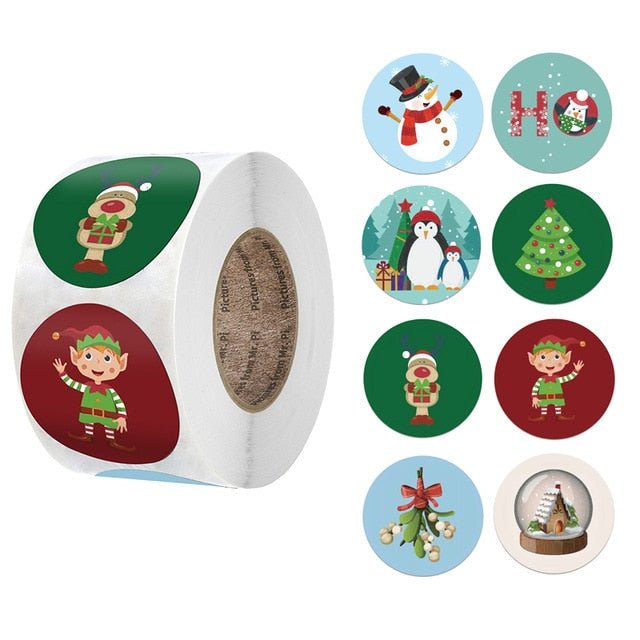 Christmas Day Decoration Gift Series Sticker Label - Krosscanada