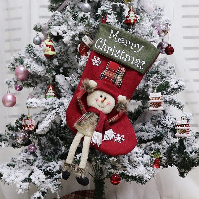 Christmas Decorations Christmas Big Sock Christmas Tree Pendant - Krosscanada