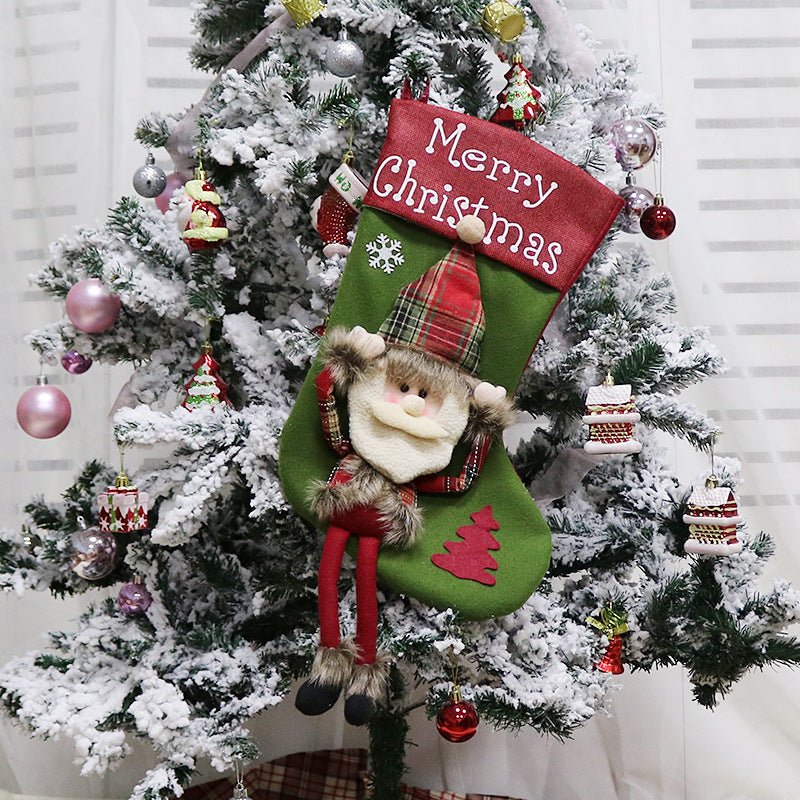 Christmas Decorations Christmas Big Sock Christmas Tree Pendant - Krosscanada