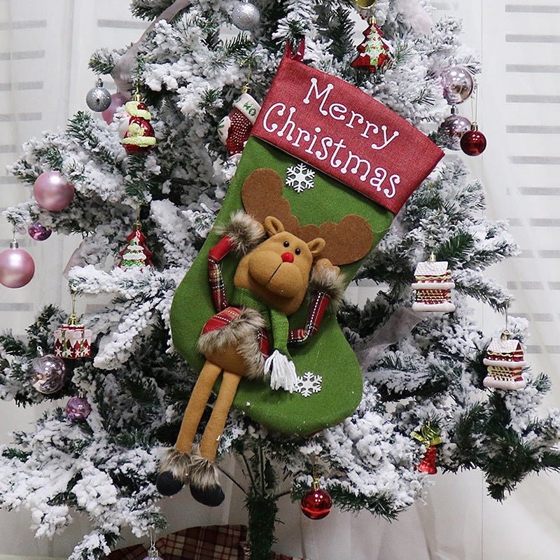 Christmas Decorations Christmas Big Sock Christmas Tree Pendant - Krosscanada