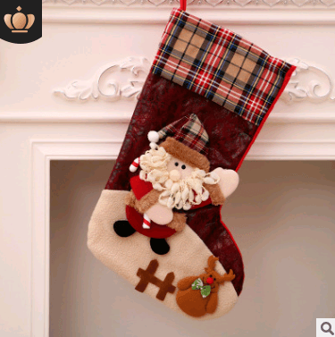 Christmas Decorations Santa Claus Socks Christmas Tree Pendant Christmas Socks Gift Bag Christmas Bag - Krosscanada