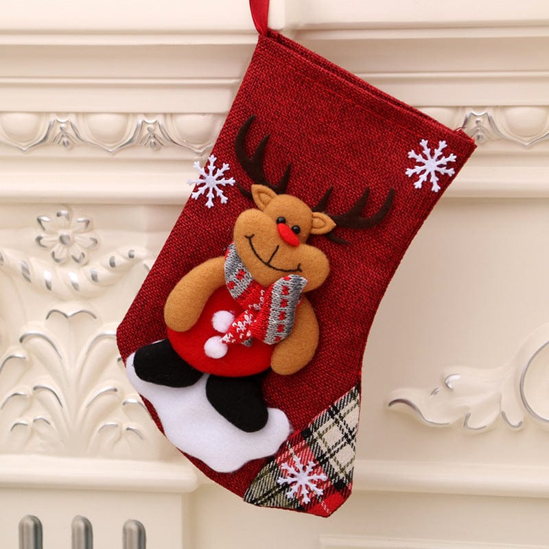 Christmas Decorations Santa Claus Socks Christmas Tree Pendant Christmas Socks Gift Bag Christmas Bag - Krosscanada