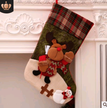 Christmas Decorations Santa Claus Socks Christmas Tree Pendant Christmas Socks Gift Bag Christmas Bag - Krosscanada