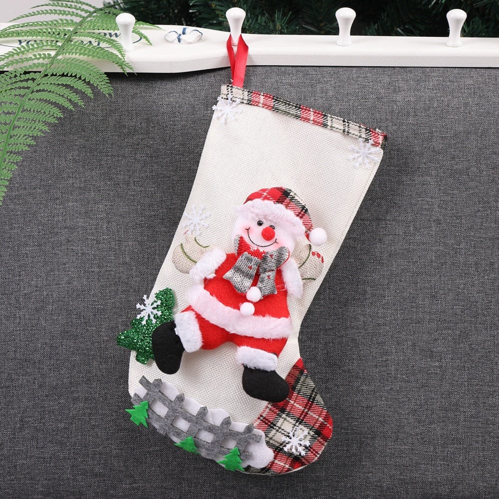 Christmas Decorations Santa Claus Socks Christmas Tree Pendant Christmas Socks Gift Bag Christmas Bag - Krosscanada