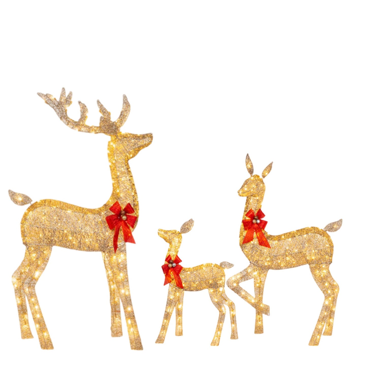 Christmas Deer Lighting Happy New Year - Krosscanada